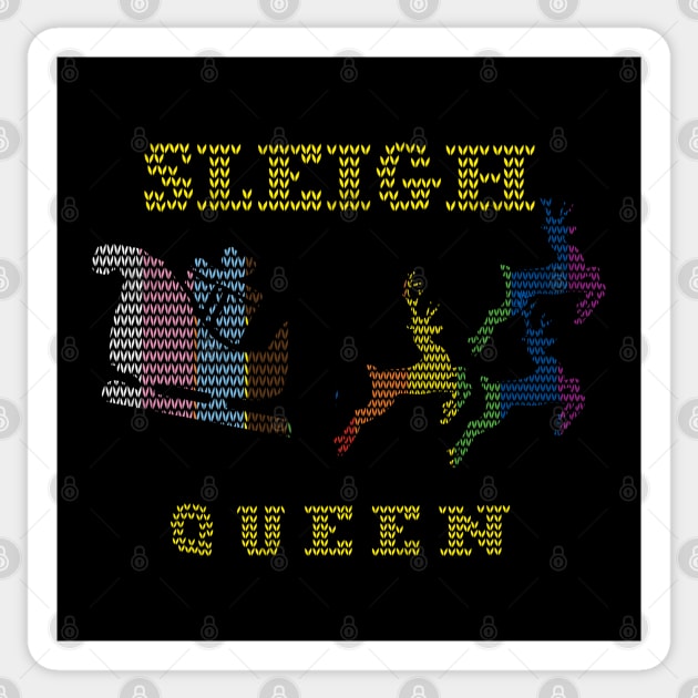 Sleigh Queen Fun Ugly Christmas Sticker by CottonGarb